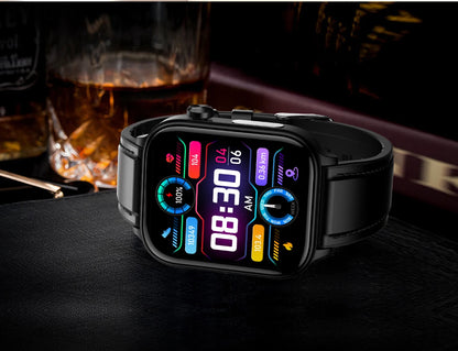 2025 Nuovo AI Diagnosi Lipidi nel sangue Acido urico Test di composizione corporea Smart Watch per uomo ECG + PPG Chiamata Bluetooth Salute Smartwatch
