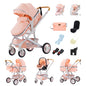 Passeggino 3 in 1 Passeggino multifunzionale Facile da viaggio pieghevole Seggiolino di sicurezza per carrozzina portatile Standard UE Spedizione gratuita