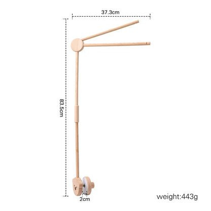 Carillon girevole per neonati Culla Imitazione Colore legno Appeso Sonaglio Bambino Lenitivo Giocattoli musicali 0-12 mesi Regalo per bambini