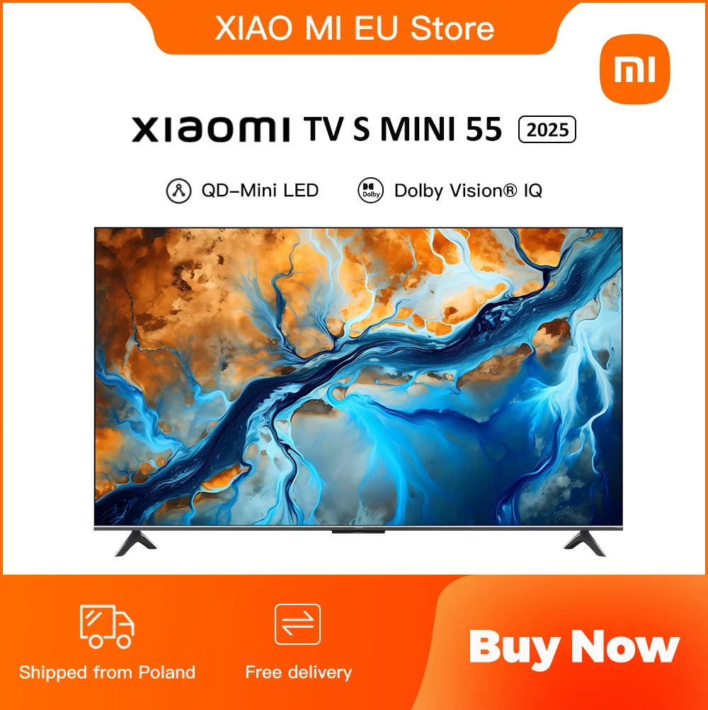 Xiaomi S Mini 55 144Hz Qd-Mini Led Dolby Vision ®         Iq, Dolby Atmos ®         Google TV
