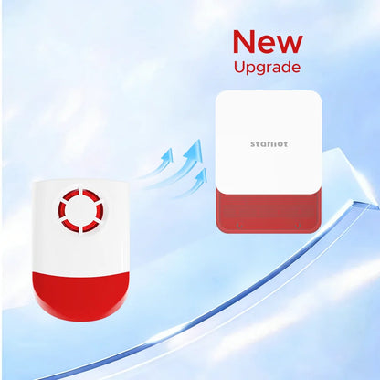 Sistema di allarme domestico Staniot da 7 pollici, wireless, WiFi, 4G, Tuya Smart, kit di protezione di sicurezza con sirena integrata da 115 dB e batteria da 5000 mAh