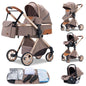 Passeggino 3 in 1 Passeggino multifunzionale Facile da viaggio pieghevole Seggiolino di sicurezza per carrozzina portatile Standard UE Spedizione gratuita