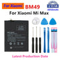 Batteria 100% originale BM49 BM50 BM51 per Xiaomi Mi Max Max 2 Max 3 BM49 BM50 BM51 sostituzione batteria del telefono + strumenti