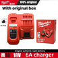 Caricabatterie multi-tensione Milwaukee M12-18FC, compatibile con M12 M18 48-11-1880, 48-11-2460, 48-59-1803, batteria Milwaukee a ricarica rapida