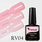 VENALISA Base in Gomma Cappotto Colore Gel per Unghie Smalto Gelatina Semi Trasparente Francese per Unghie Camouflage Soak off UV LED Gel per Unghie Smalto