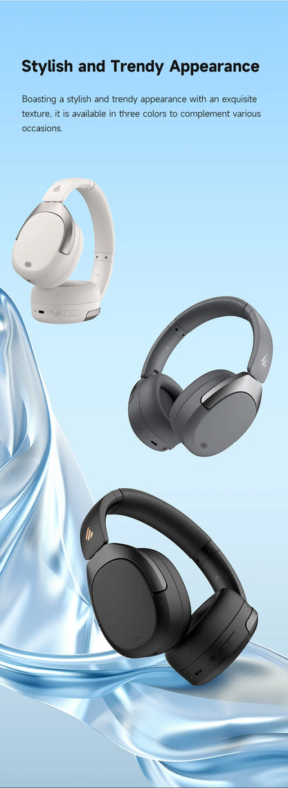 Cuffie Wireless Over-Ear EDIFIER W830NB - ANC -45dB, Hi-Res LDAC, Bluetooth 5.4, 94 Ore di Riproduzione, Ricarica Rapida, Pieghevoli, Chiamate Multipoint AI, App ConneX