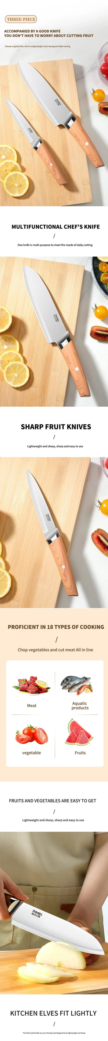 Coltello da cucina professionale per uso domestico – coltello multiuso per affettare, coltello da chef, coltello per frutta, utensili per la casa e per ristoranti.