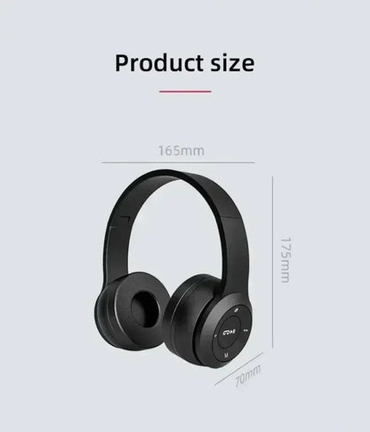 Cuffie Bluetooth 5.0 Pieghevoli Senza Fili, Auricolari Portatili HiFi Over-Ear per Sport, Viaggi, Uso Quotidiano, Giochi e Musica