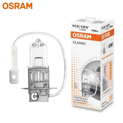 OSRAM H1 H4 H3 H7 HB2 9003 CLASSIC Auto Faro Alogeno Lampade Standard 3200K Luce Bianca Originale 12V 55W Lampadine ECE (10 PZ)