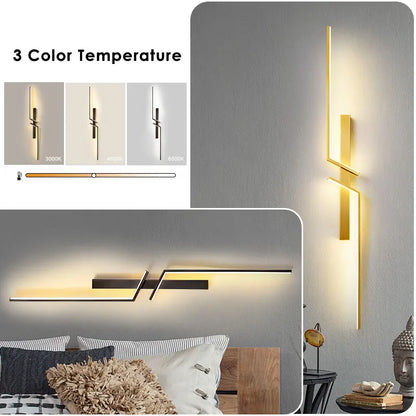 Lampade da parete a LED nordiche per corridoio corridoio 60cm/80cm/100cm Luci da parete a LED interne Sconce da parete Illuminazione per cucina Sala da pranzo