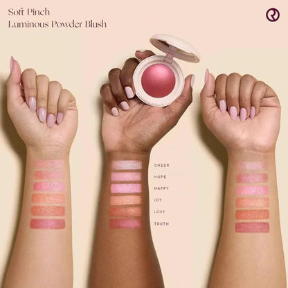 Rare Beauty Positive Light Powder Highlighter Blush Illuminante Viso Effetto Luminoso Acquoso Lunga Durata Impermeabile