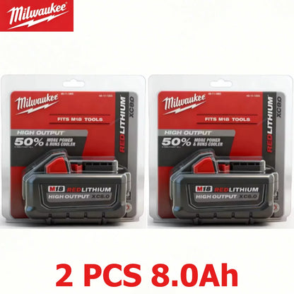 Batteria agli ioni di litio Milwaukee M18 18V 6.0Ah 12.0Ah ad alta potenza, 100% originale, per utensili elettrici a batteria 48-11-1850 48-11-1815