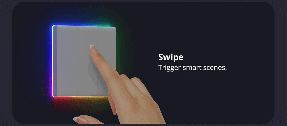 Sonoff TX Ultimate SONOFF T5 Sonoff Interruttore da parete 86/120 Accesso completamente touch Bordo luminoso a LED Multi-sensoriale tramite Alexa Home Smartthings
