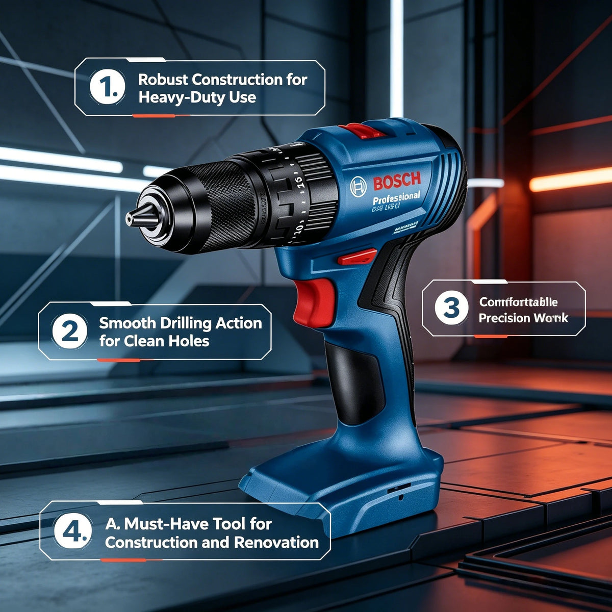 Trapano avvitatore a impulsi senza fili BOSCH GSB 185-LI 18V, avvitatore elettrico, utensili elettrici multifunzione
