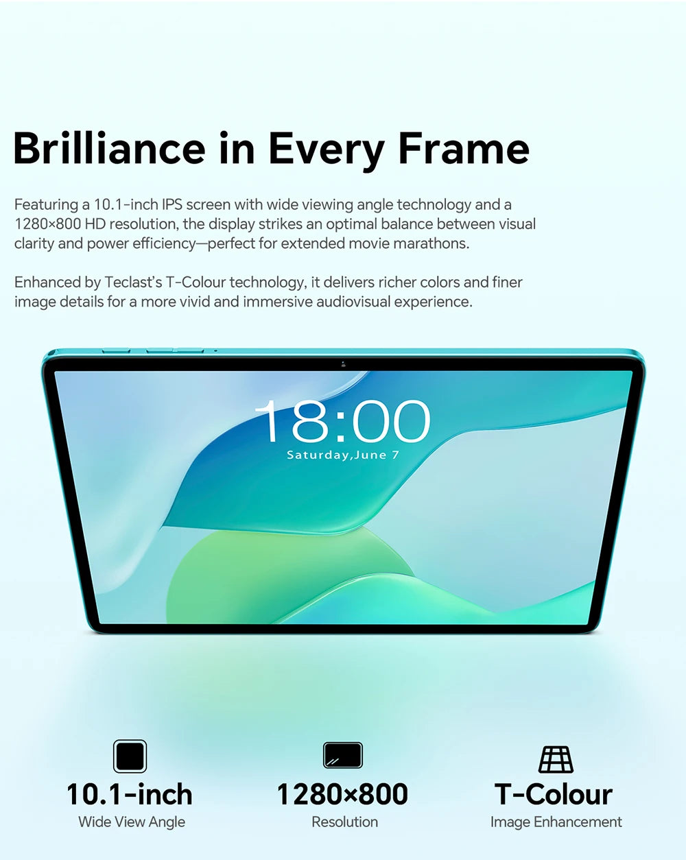 Teclast P33 Tablet Android 15 10.1" 9 GB di RAM (3 GB + 6 GB) 64 GB di ROM Allwinner A333 Custodia all-in-one/Tastiera/Mouse/Stilo/Cuffia