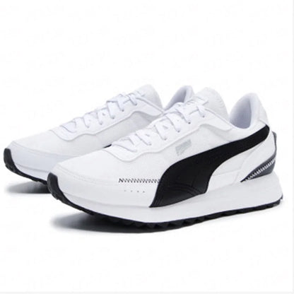PUMA Sneakers Casual Retrò Bianche e Nere, Traspiranti, Leggere, Antiscivolo, Modello 397432-05