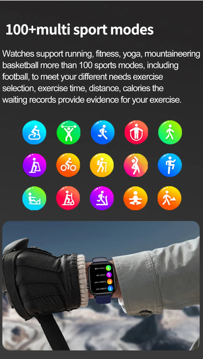 2025 Nuovo AI Diagnosi Lipidi nel sangue Acido urico Test di composizione corporea Smart Watch per uomo ECG + PPG Chiamata Bluetooth Salute Smartwatch