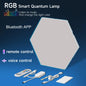Lampada da parete a LED sottile Smart RGB Quantum Lamp APP Pickup Light per sala da gioco ufficio sfondo decorazione della parete luce notturna