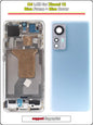 Display AMOLED da 6,28 pollici per Xiaomi 12 (2201123G, 2201123C) - Gruppo digitalizzatore touchscreen LCD con telaio per Xiaomi Mi 12