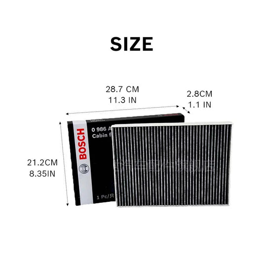 Filtro abitacolo attivato Bosch AF4712 per VW Golf IV 1997–2003, Beetle 1998–2010, Jetta 1999–2005, Polo III 1995–2002【OE：1J0819644】