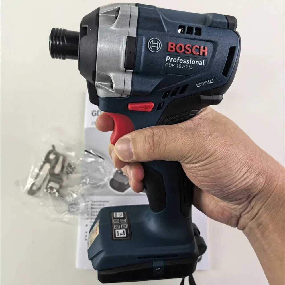 Bosch GDR 18V-215 Professional Avvitatore a Impulsi Cordless 18V con Attacco Esagonale Interno da 1/4" 215 Nm