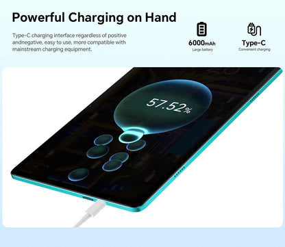 Teclast P33 Tablet Android 15 10.1" 9 GB di RAM (3 GB + 6 GB) 64 GB di ROM Allwinner A333 Custodia all-in-one/Tastiera/Mouse/Stilo/Cuffia
