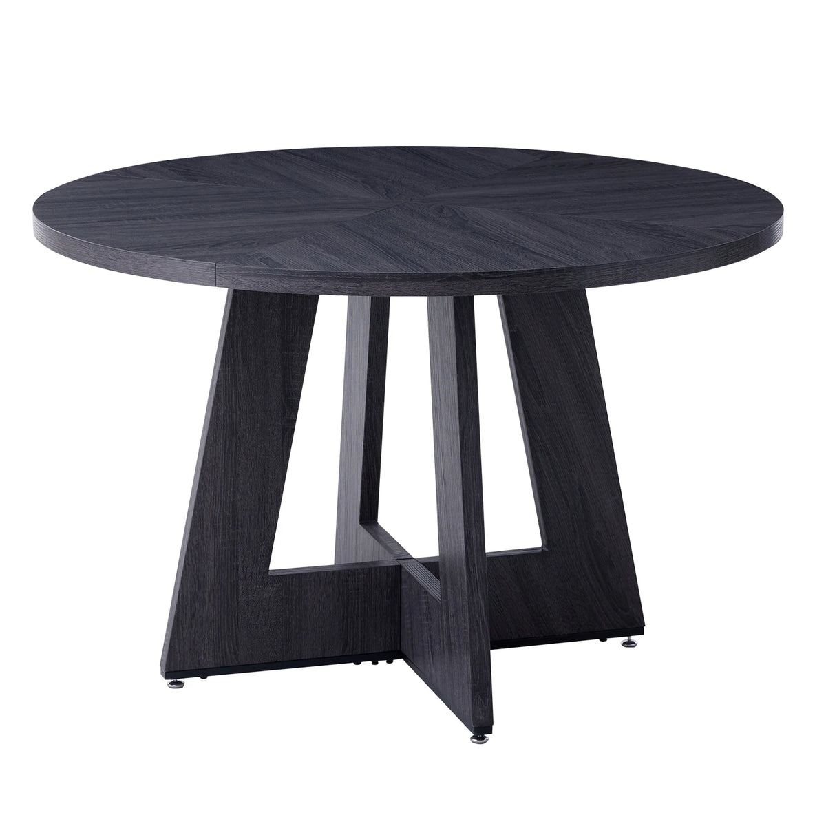 EGOONM Tavolo rotondo nordico Tavolo da pranzo in legno massello Centro biblioteca Tavolo rotondo medievale Balcone Soggiorno Mobili per la casa 120 cm