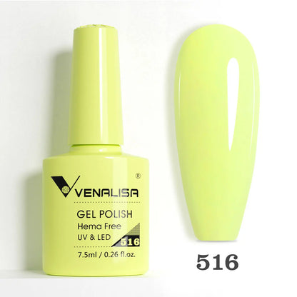 VENALISA Smalto gel per unghie da 7,5 ml Sparkle Glitter Diamante Brillante Colori estivi Semi permanente Soak off Vernice gel per unghie UV LED