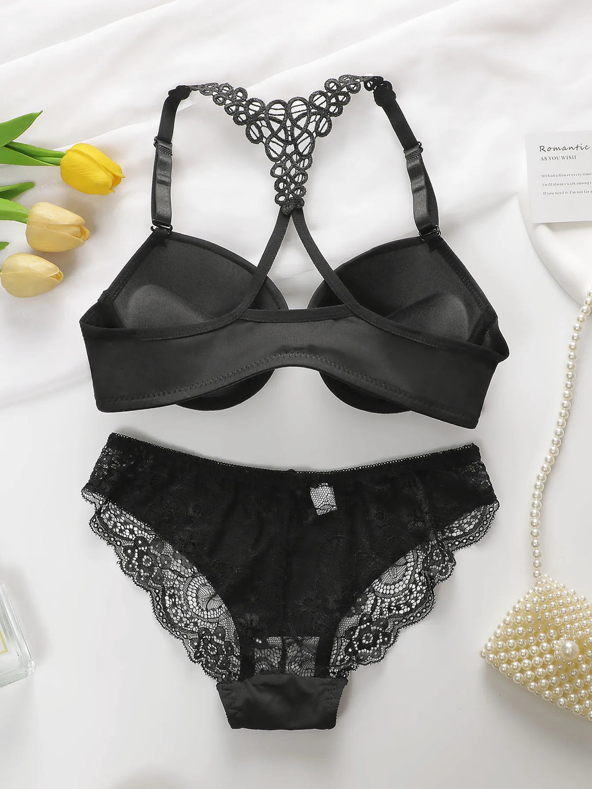Signore nero rosso blu con cerchi in acciaio fibbia anteriore bellissimo set di biancheria intima reggiseno pull up posteriore A2128