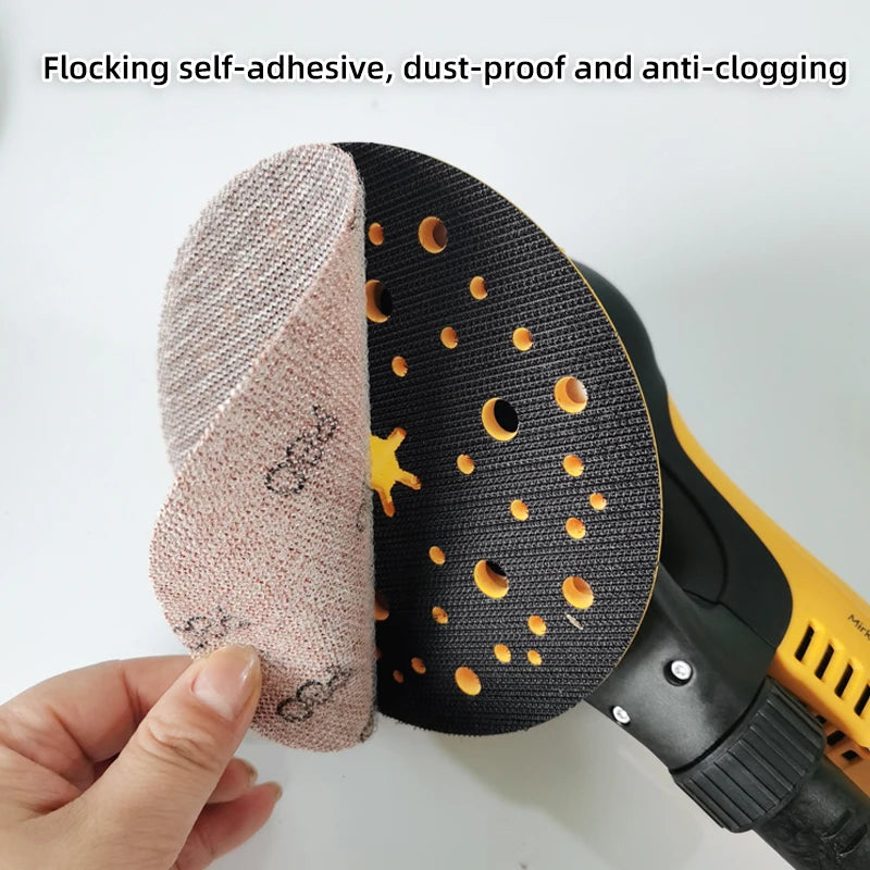 ATPRO Dischi abrasivi a rete da 6 pollici 150MM Gancio e anello Carta vetrata abrasiva anti-blocco senza polvere per auto Mirka