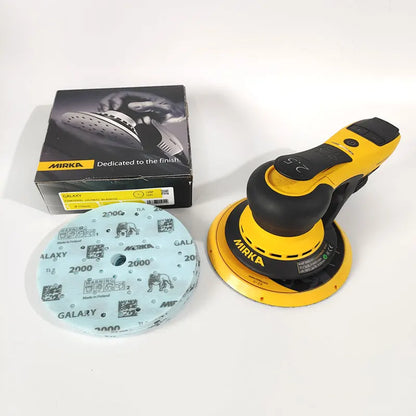 Carta Abrasiva a Secco GALAXY Mirka per Carrozzeria Auto, 6 Pollici 150mm, Rotonda con Base Floccata per Lucidatura di Legno, Mobili e Ferramenta