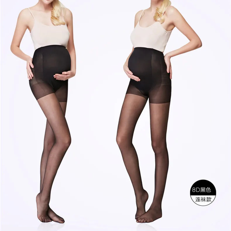 Leggings per gravidanza a vita alta Abiti premaman skinny per donne incinte Leggins lavorati a maglia con supporto per la pancia Pantaloni modellanti per il corpo