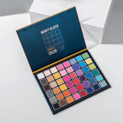Piatto ombretto per trucco scenico, europeo e americano, eccitato, 48 colori