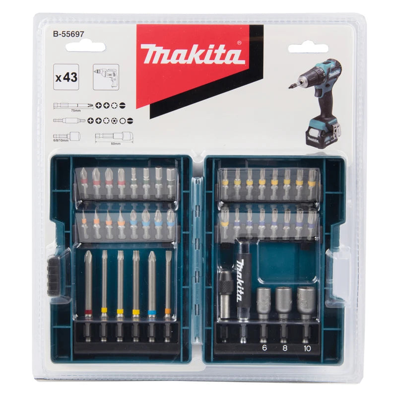 Makita B-55697 D-67527 D-72833 D-72861 Set di punte per cacciavite elettrico Attacchi per utensili elettrici con punte a esagono incassato