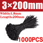500/1000PCS fascette per cavi in Nylon di plastica fascette per cavi autobloccanti cinghie per cavi regolabili anello di fissaggio fascette per cavi per ufficio a casa