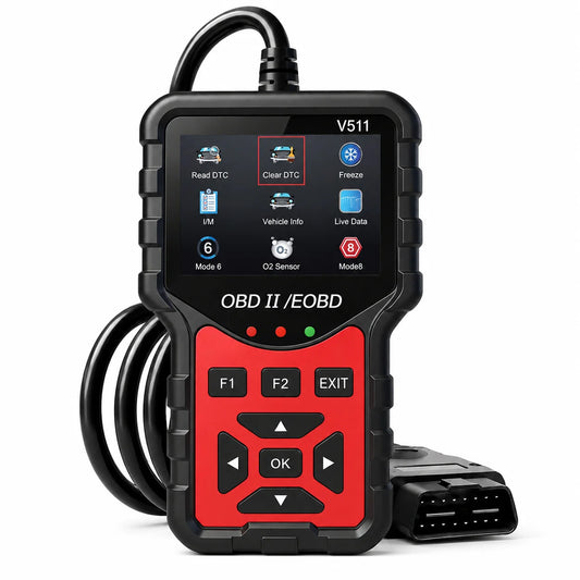 Strumento Diagnostico OBD2 V511, Dotato di Tester per Batteria, Lettore di Codici di Errore del Motore, Dati in Tempo Reale, Funzione di Consultazione DTC e Snapshot
