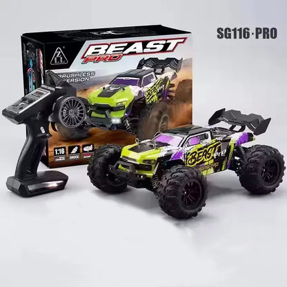 SG116 PRO, auto radiocomandata in scala 1/16, velocità massima 40 km/h, trazione integrale, fuoristrada, monster truck radiocomandato, veicolo da corsa 2.4G, giocattolo, regalo di compleanno per bambini, ragazzi e adulti.
