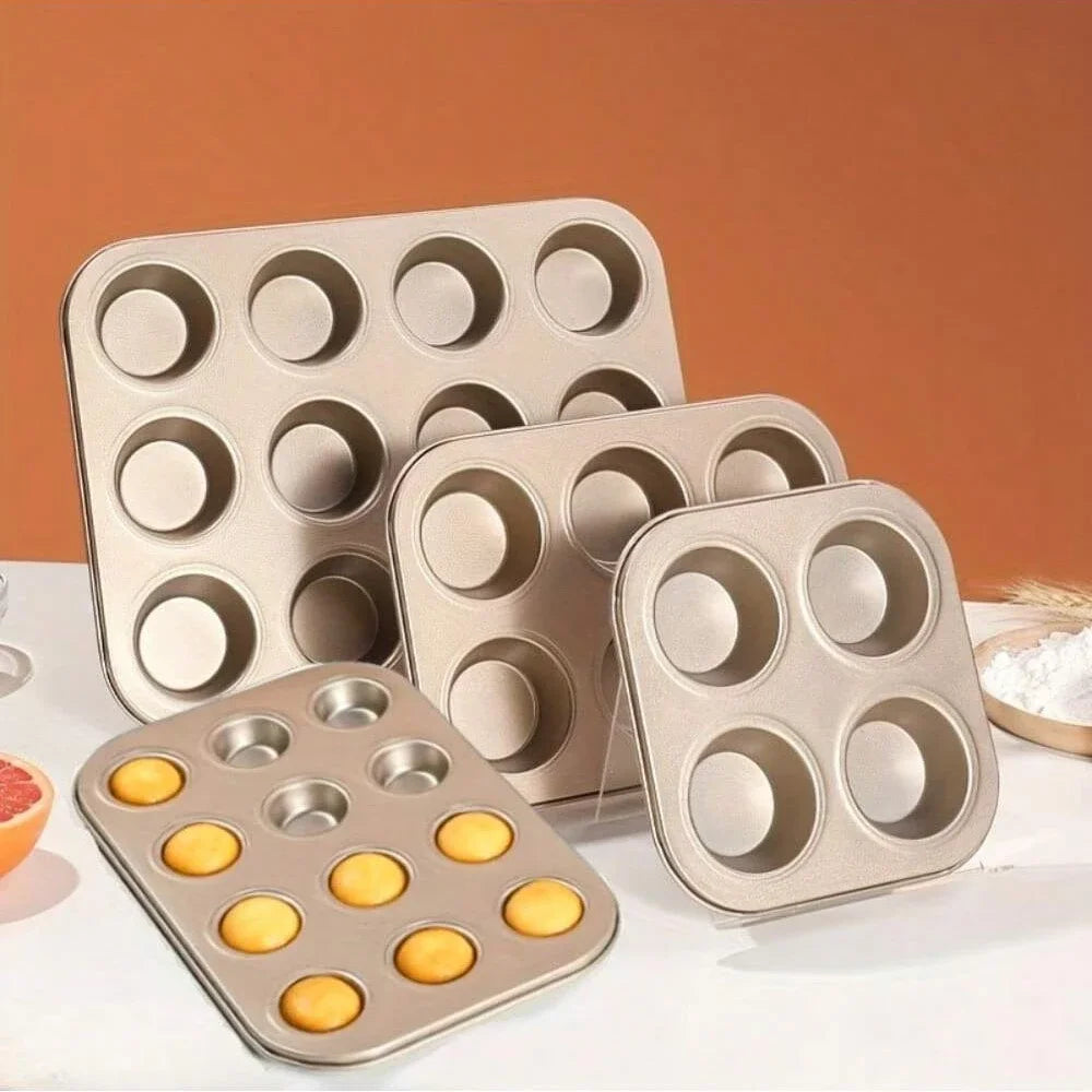 Teglia per cupcake Vassoio per muffin Stampo per cupcake Teglia per muffin Teglia da forno in acciaio al carbonio Teglia per biscotti antiaderente Stampo per torta al microonde