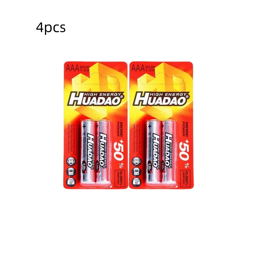 2-80 Batterie AAA 1.5V R03 Monouso al Zinco per Luci LED, Mouse, Calcolatrici, Giocattoli Elettrici, Telecomandi