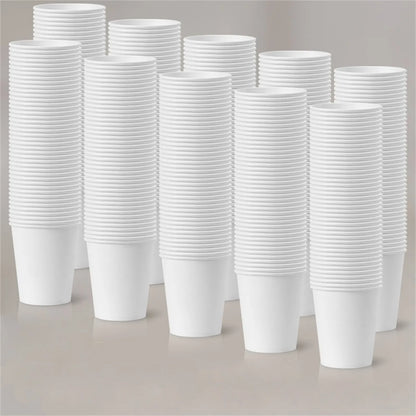 Bicchieri di carta usa e getta da 50/500/1000 pezzi, 210 ml, bicchieri di carta monocolore, bicchieri di carta per caffè e latte, bicchieri di carta per bevande calde, articoli per feste