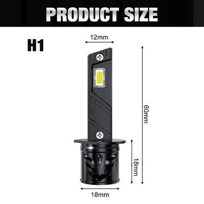 XSTORM H1 Lampadine LED 40000LM 100W Fari LED H1 Canbus con Ventola, Luci Turbo per Auto 6000K 12V Plug & Play