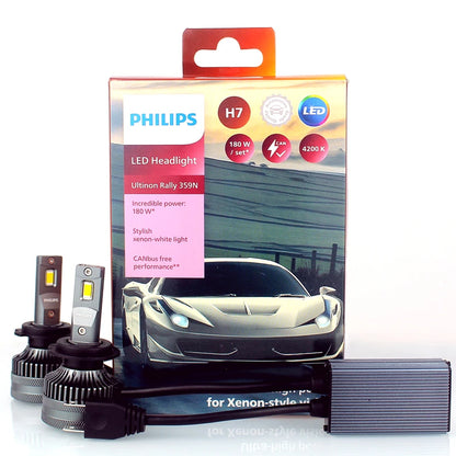Philips LED H7 Faro 12V/24V 4200K 5700K 6000K 6500K Bianco brillante Faro automatico Lampade a LED,