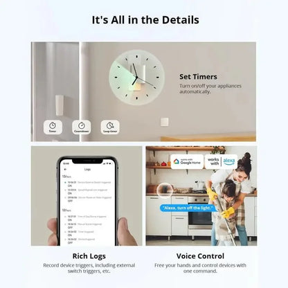 SONOFF MINI R4 Matter MINIR4M Matter Relè Sonoff Mini R4 Extreme Wifi Smart Switch Matter Alice Smart Home Control Alexa Google