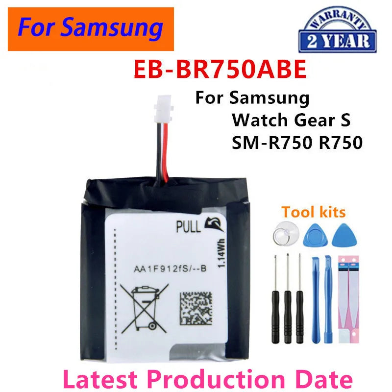 Nuova batteria per orologio Galaxy per Samsung Galaxy Watch Gear Live/S2 classic/Gear S4/Gear 1/Active 1 2 3/ Watch 3/ Gear S/Gear 2