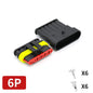 20/50/100 Set 1.5 Serie AMP Automobile Connettori 1/2/3/4/5/6 Pin Super Sigillo Impermeabile Cavo Elettrico connettore PA66 Nylon