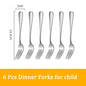 Set di posate da 24 pezzi in acciaio inossidabile, set di stoviglie, cucchiaio e forchetta, coltello, forchetta, cucchiaio da dessert, cucchiaio da tè