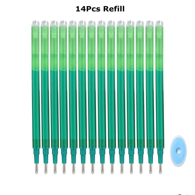 0.7mm Penna Cancellabile Magica Presse Penna Gel Set 8 Colori Cancellabile Asta di Ricarica Inchiostro Gel Cancelleria Penne Retrattili Maniglia Lavabile Asta