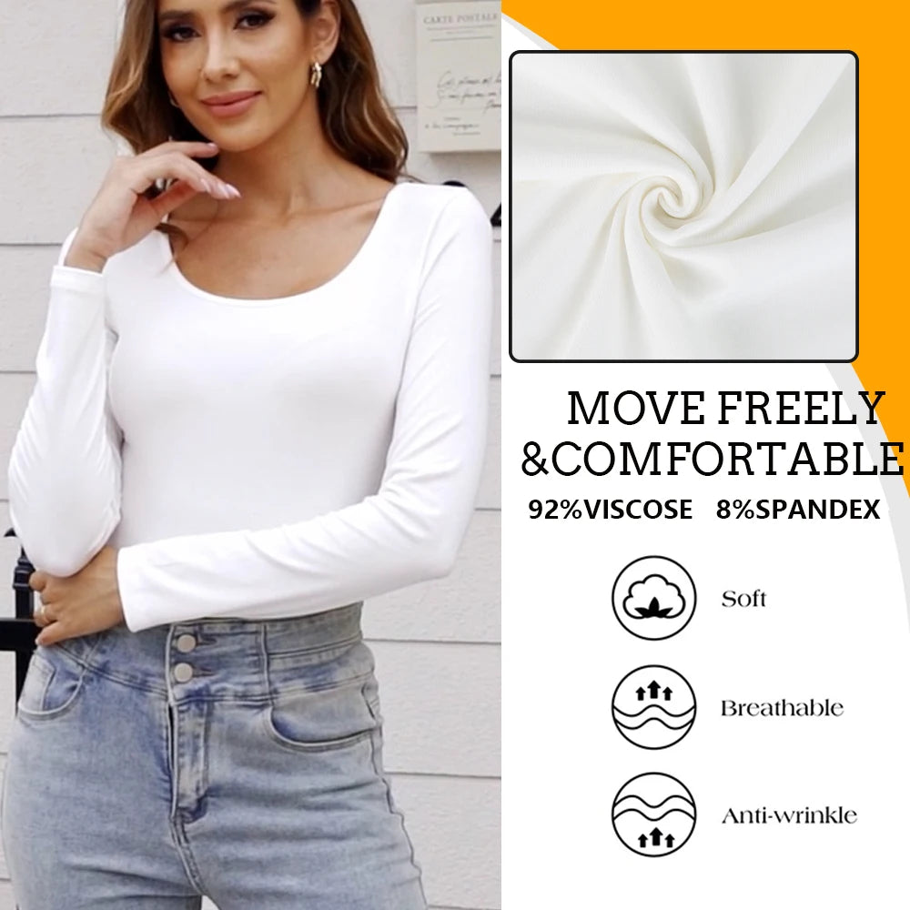 Body a maniche lunghe per donna Girocollo Shapewear Shaper Lady Sexy Going Out Top Tuta Abiti caldi femminili Autunno Inverno