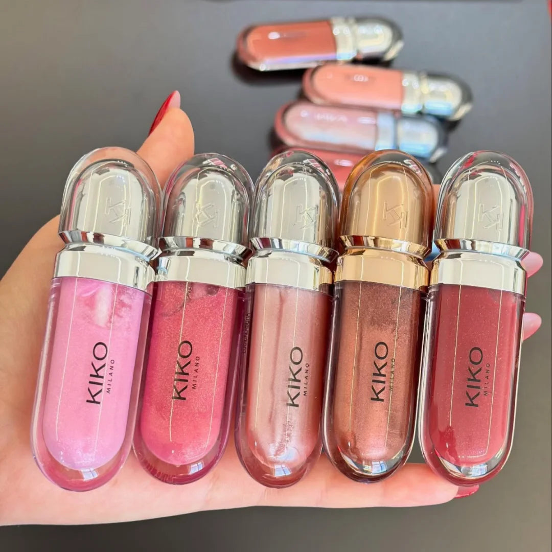 KIKO Milano 3D Hydra Lip Gloss Effetto Specchio, Volumizzante, Non Appiccicoso, Idratante, Lucidalabbra Liquido, Impermeabile, Lunga Durata, Trucco Labbra