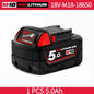 Nuova Batteria Milwaukee M18 8.0Ah ad Alta Potenza 18V Ricaricabile agli Ioni di Litio per Utensili Elettrici Cordless Milwaukee M18 Batteria 8Ah